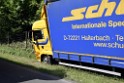 LKW in Boeschung A 3 Rich Frankfurt Hoehe Roesrath Lohmar P010